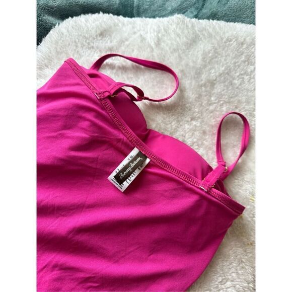 Tommy Bahama Fuchsia One Piece Ruffle Swimsuit size 8 - Picture 9 of 10